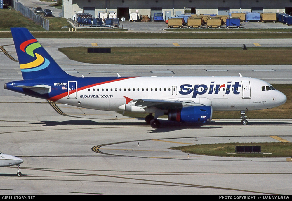 Aircraft Photo of N534NK | Airbus A319-132 | Spirit Airlines | AirHistory.net #396816