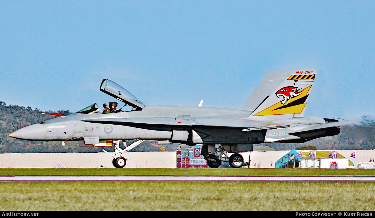 Aircraft Photo of A21-26 | McDonnell Douglas F/A-18A Hornet | Australia - Air Force | AirHistory.net #396844