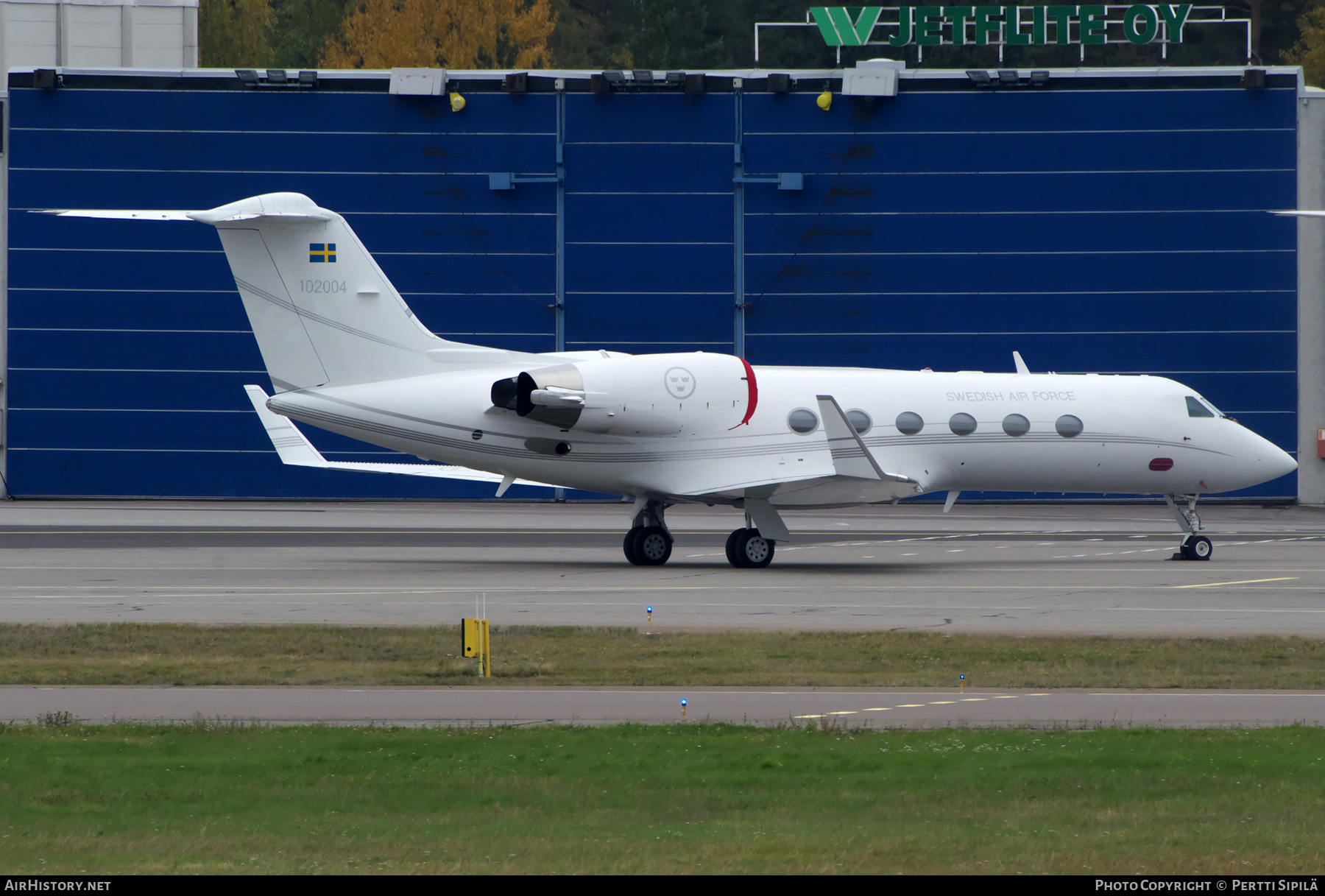 Aircraft Photo of 102004 | Gulfstream Aerospace Tp102C Gulfstream IV | Sweden - Air Force | AirHistory.net #396877
