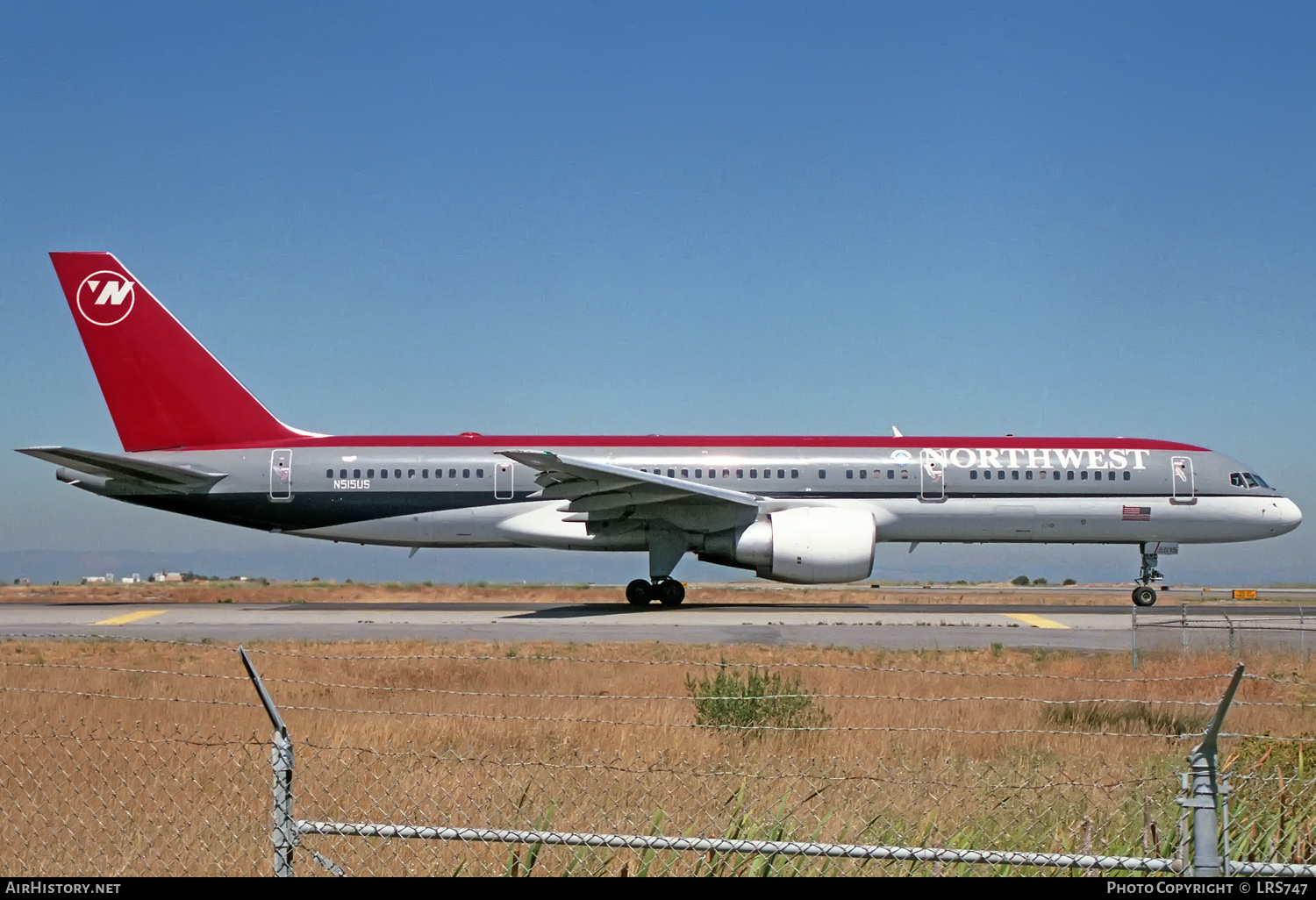Aircraft Photo of N515US | Boeing 757-251 | Northwest Airlines | AirHistory.net #396883