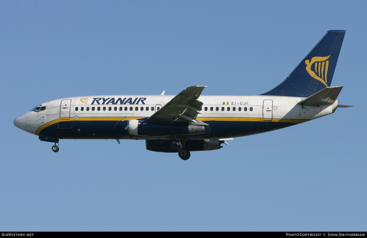 Aircraft Photo of EI-CJI | Boeing 737-2E7/Adv | Ryanair | AirHistory.net #396957