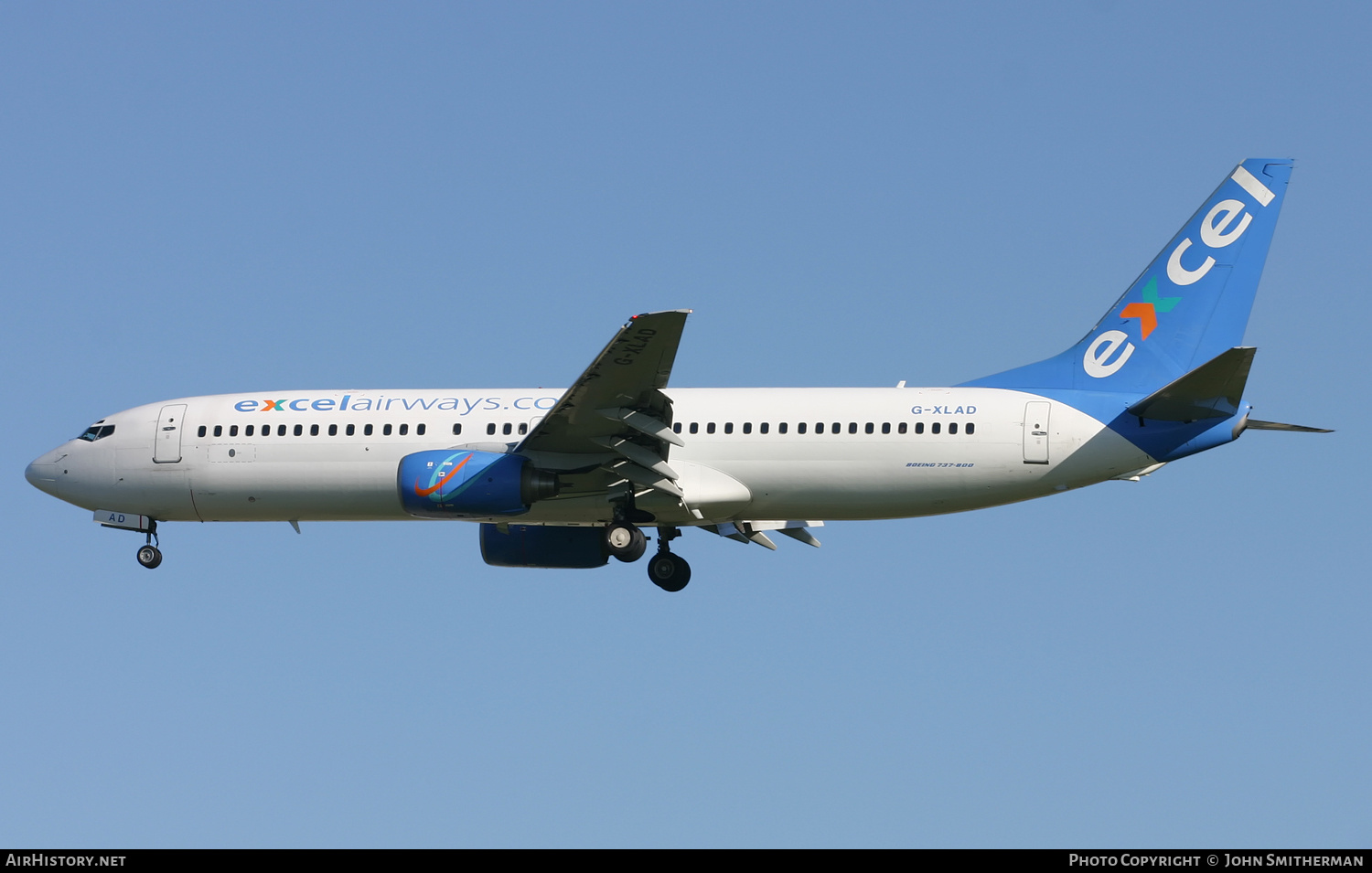 Aircraft Photo of G-XLAD | Boeing 737-81Q | Excel Airways | AirHistory.net #396963
