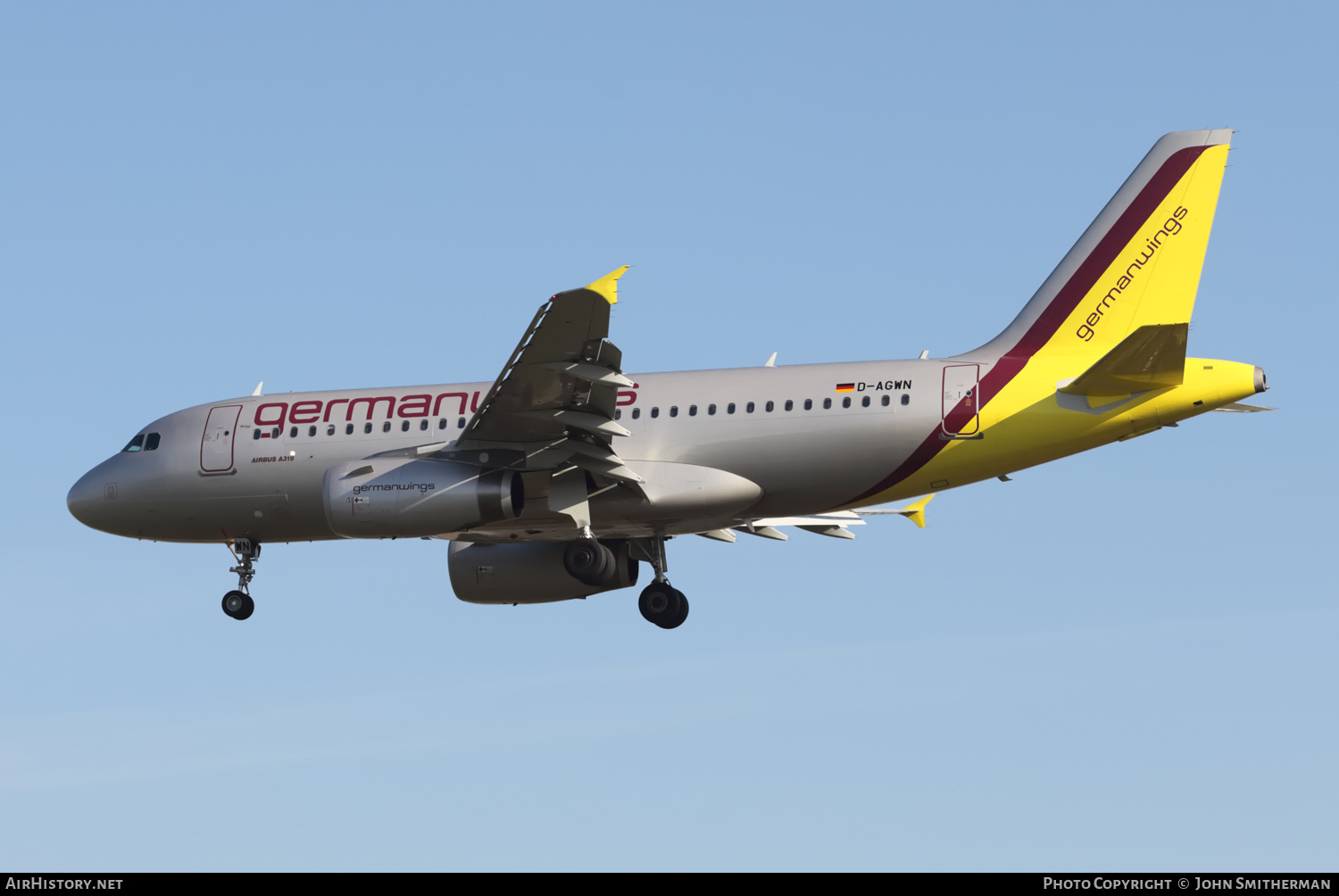 Aircraft Photo of D-AGWN | Airbus A319-132 | Germanwings | AirHistory.net #397030