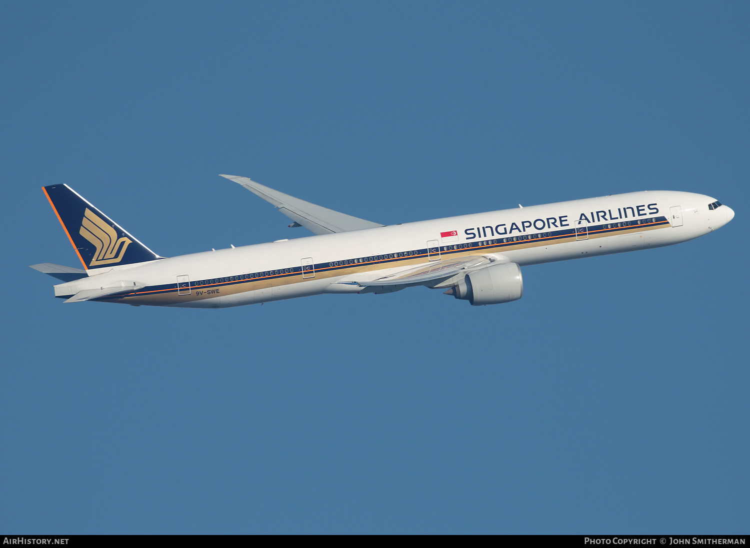 Aircraft Photo of 9V-SWE | Boeing 777-312/ER | Singapore Airlines | AirHistory.net #397079