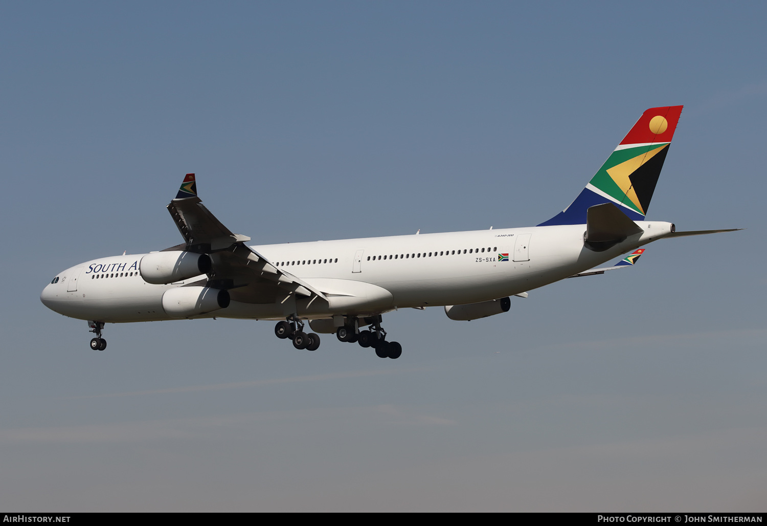 Aircraft Photo of ZS-SXA | Airbus A340-313E | South African Airways | AirHistory.net #397087