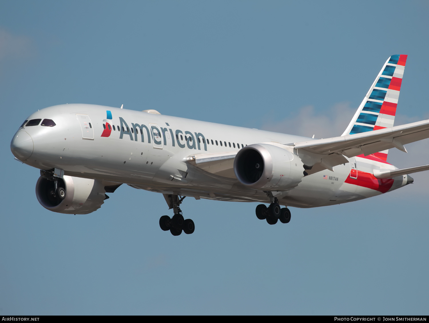 Aircraft Photo of N817AN | Boeing 787-8 Dreamliner | American Airlines | AirHistory.net #397109