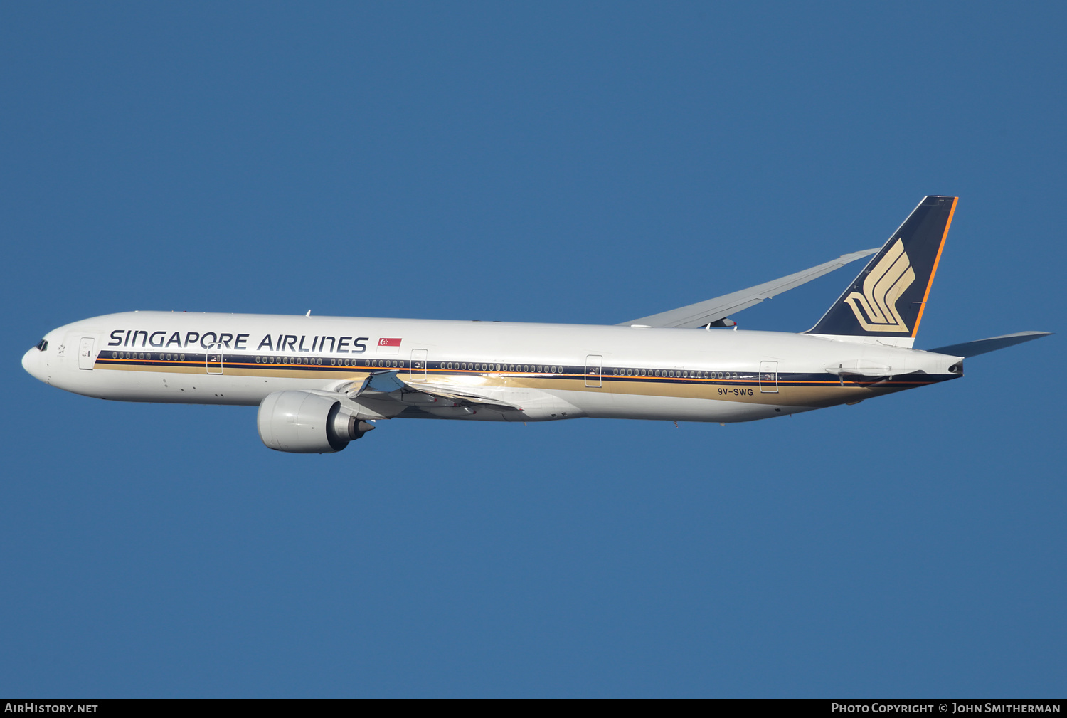 Aircraft Photo of 9V-SWG | Boeing 777-312/ER | Singapore Airlines | AirHistory.net #397118