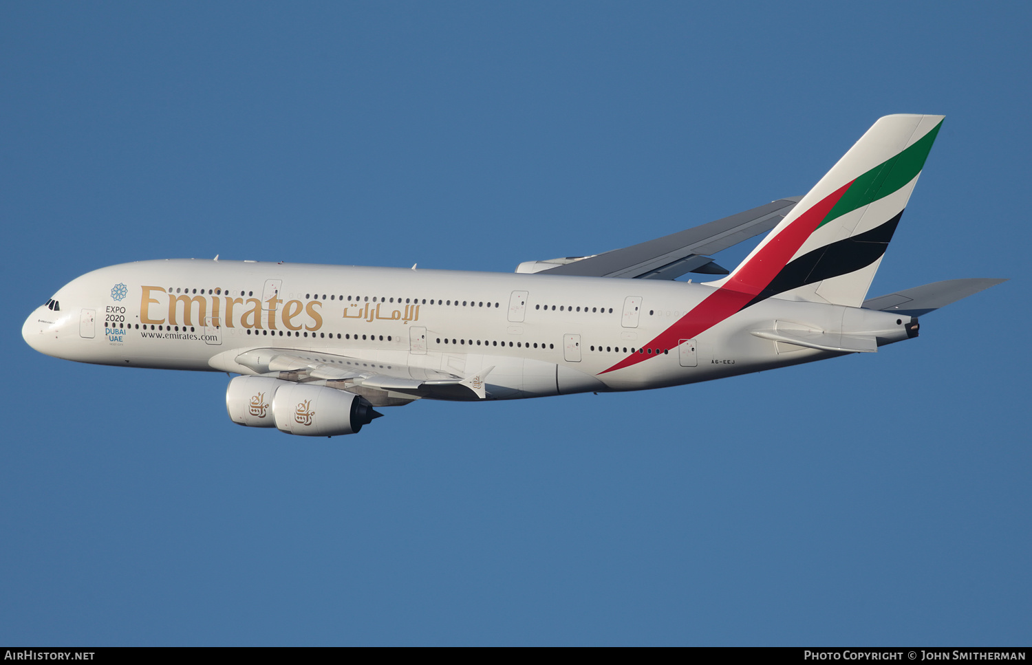Aircraft Photo of A6-EEJ | Airbus A380-861 | Emirates | AirHistory.net #397120