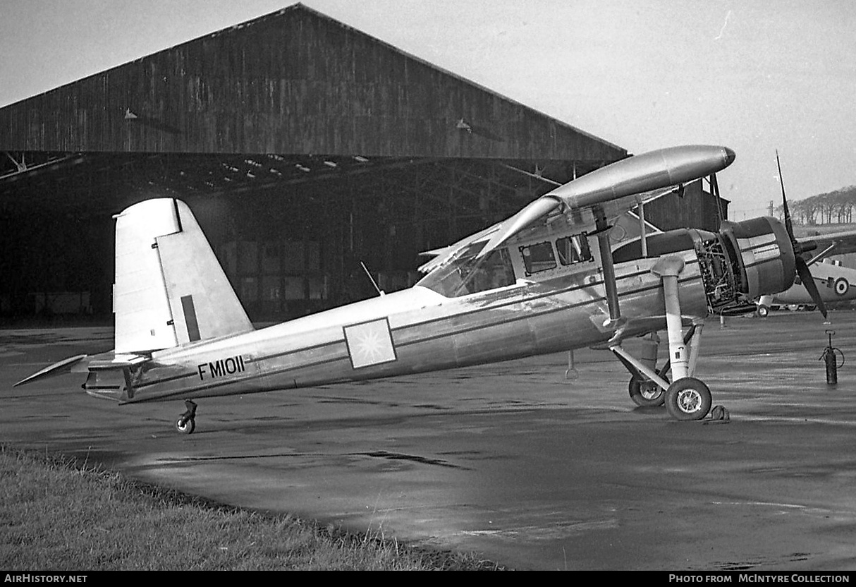 Aircraft Photo of FM1011 | Scottish Aviation Pioneer 2 | Malaysia - Air Force | AirHistory.net #397177