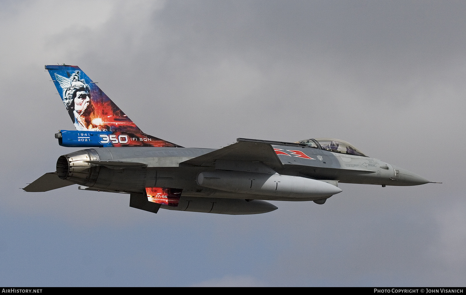 Aircraft Photo of FA-86 | General Dynamics F-16AM Fighting Falcon | Belgium - Air Force | AirHistory.net #397186