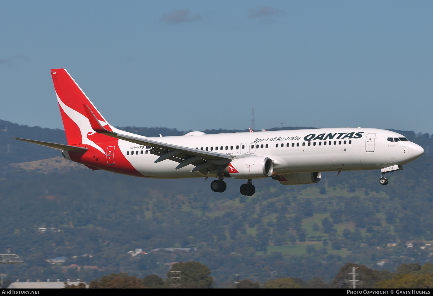 Aircraft Photo of VH-VXS | Boeing 737-838 | Qantas | AirHistory.net #397187