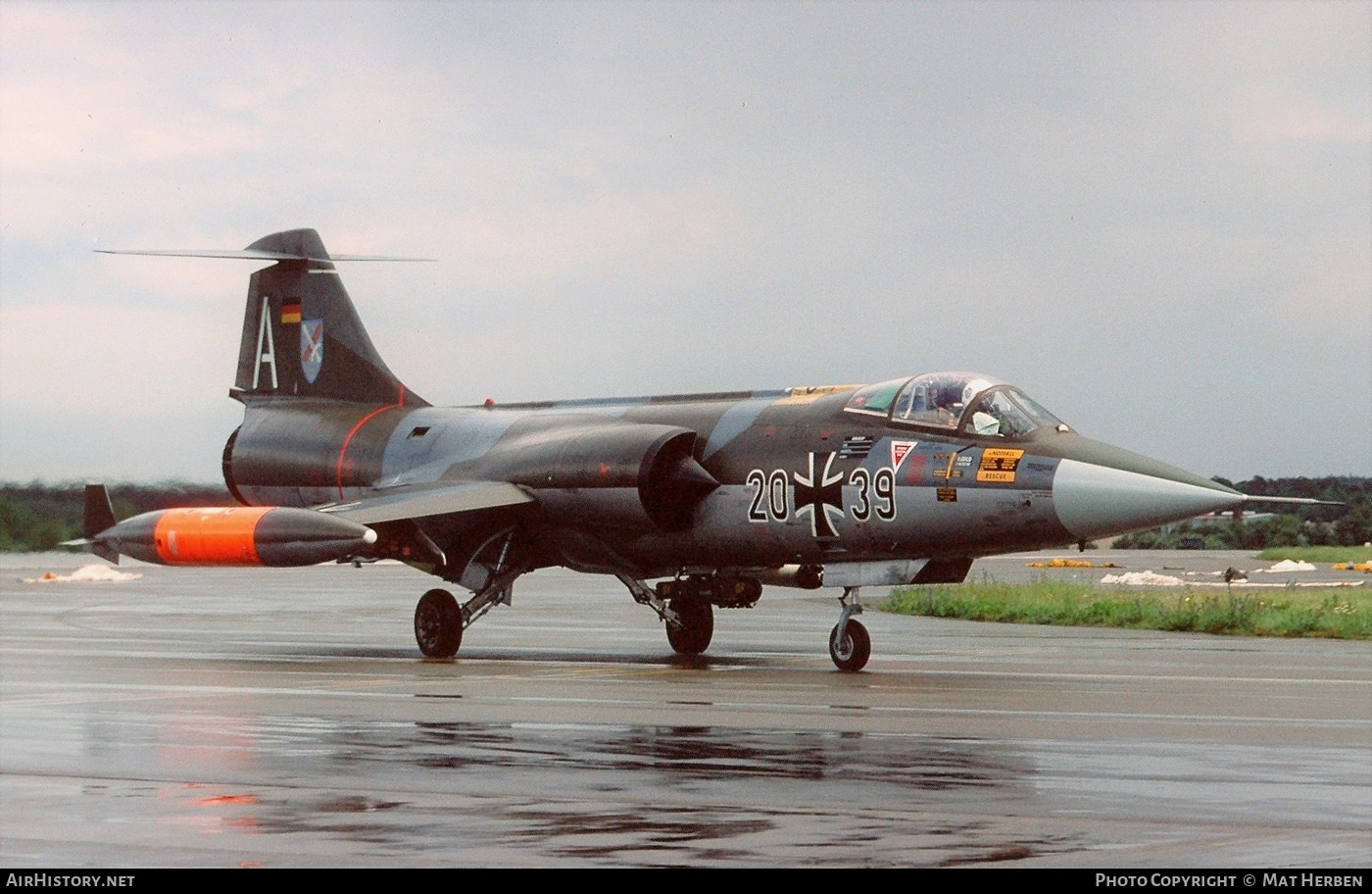 Aircraft Photo of 2039 | Lockheed F-104G Starfighter | Germany - Air Force | AirHistory.net #397291