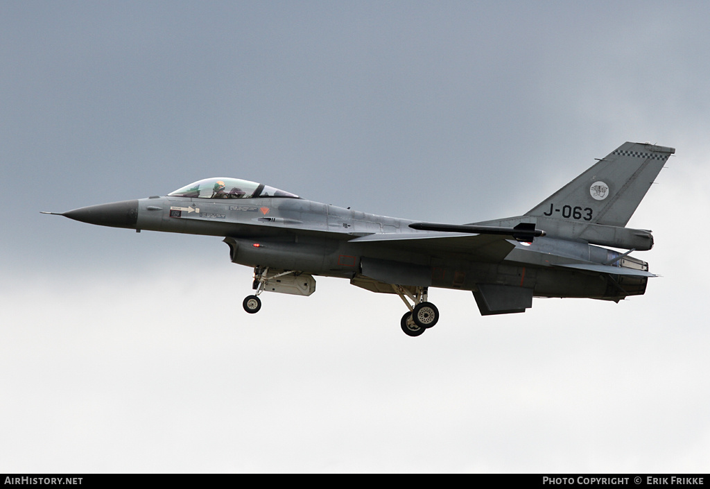 Aircraft Photo of J-063 | General Dynamics F-16AM Fighting Falcon | Netherlands - Air Force | AirHistory.net #397295