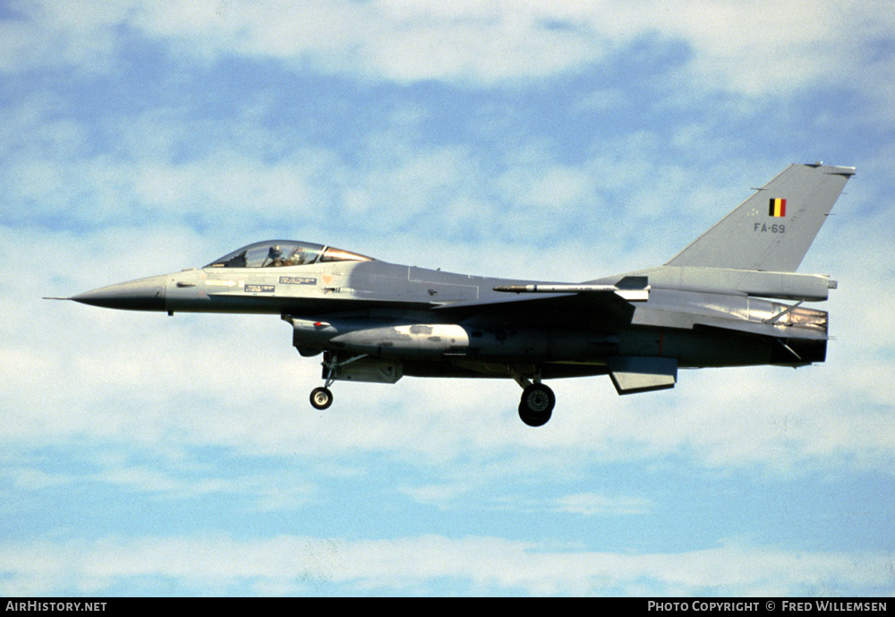 Aircraft Photo of FA-69 | General Dynamics F-16AM Fighting Falcon | Belgium - Air Force | AirHistory.net #397338
