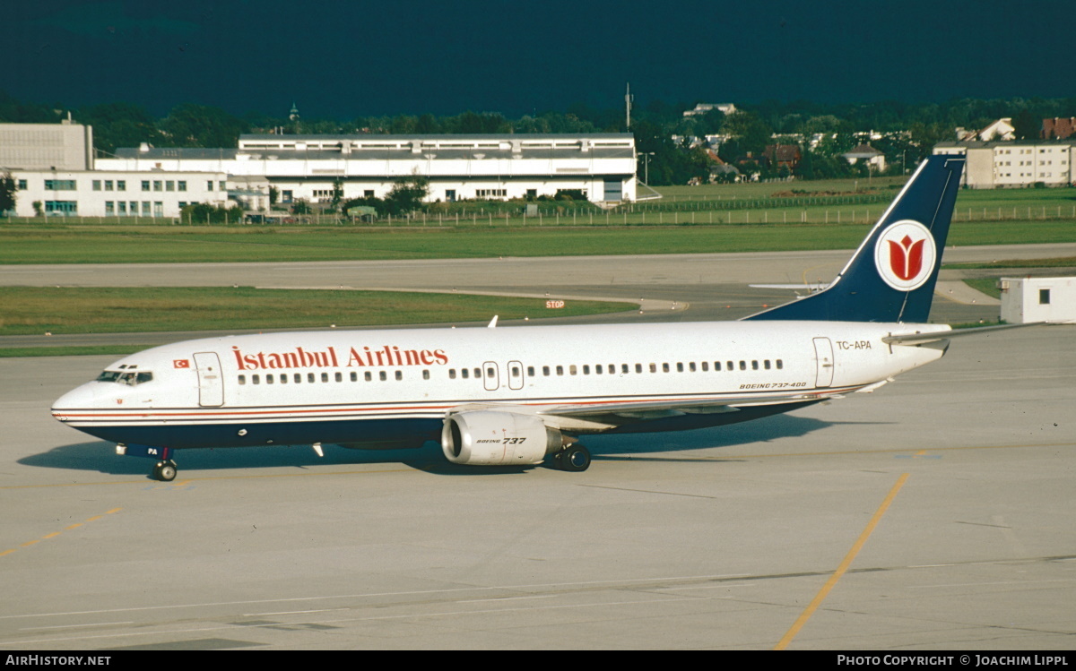 Aircraft Photo of TC-APA | Boeing 737-4S3 | Istanbul Airlines | AirHistory.net #397339