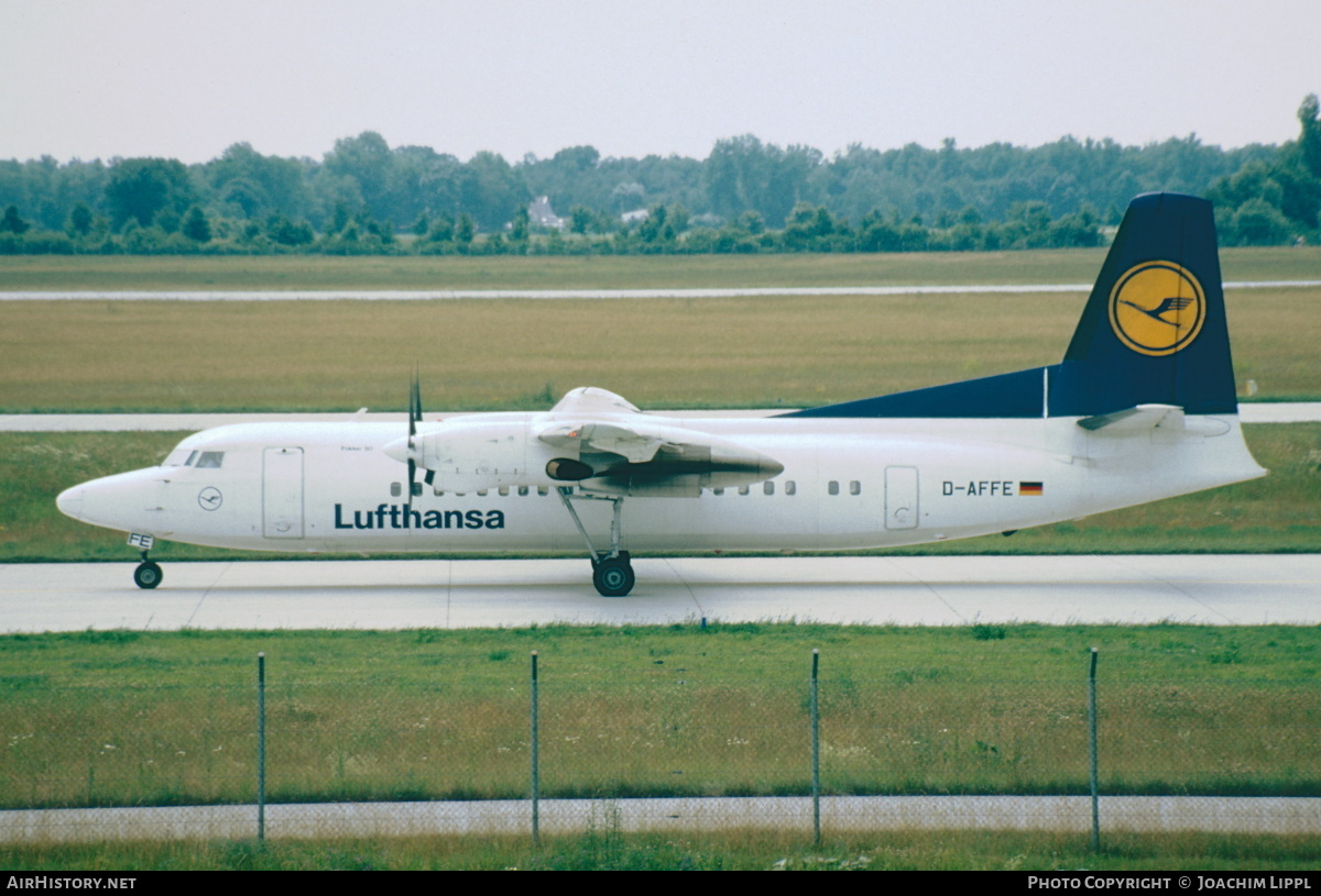 Aircraft Photo of D-AFFE | Fokker 50 | Lufthansa | AirHistory.net #397368