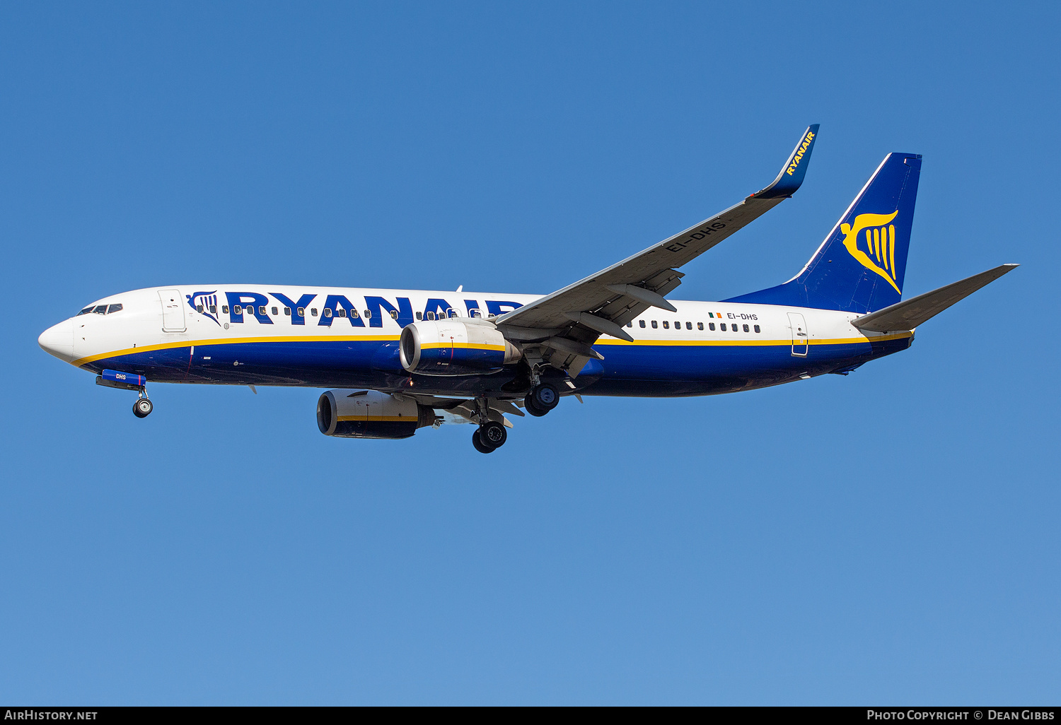 Aircraft Photo of EI-DHS | Boeing 737-8AS | Ryanair | AirHistory.net #397388