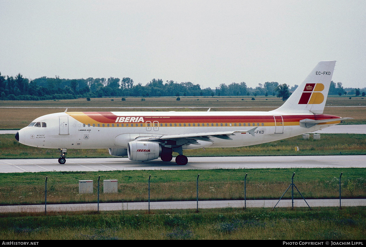 Aircraft Photo of EC-FKD | Airbus A320-211 | Iberia | AirHistory.net #397471