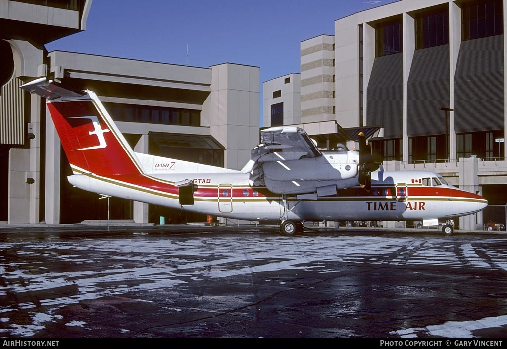 Aircraft Photo of C-GTAD | De Havilland Canada DHC-7-102 Dash 7 | Time Air | AirHistory.net #397486