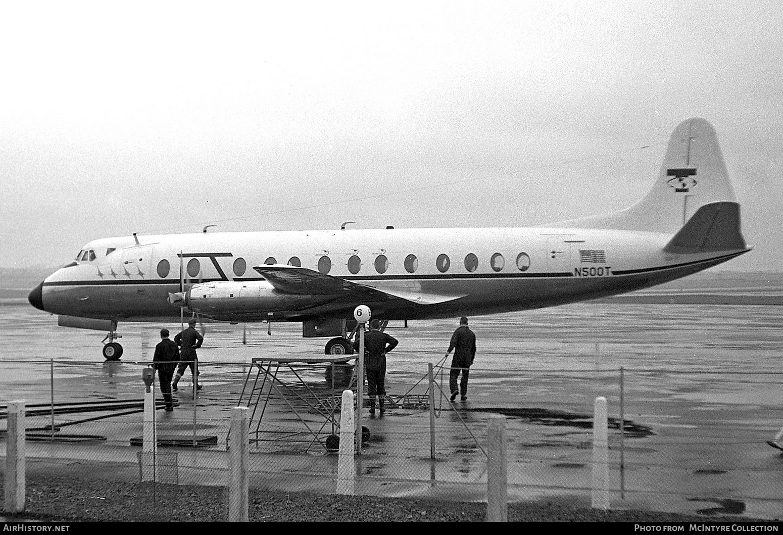 Aircraft Photo of N500T | Vickers 835 Viscount | Tennessee Gas Transmission Co. | AirHistory.net #397546