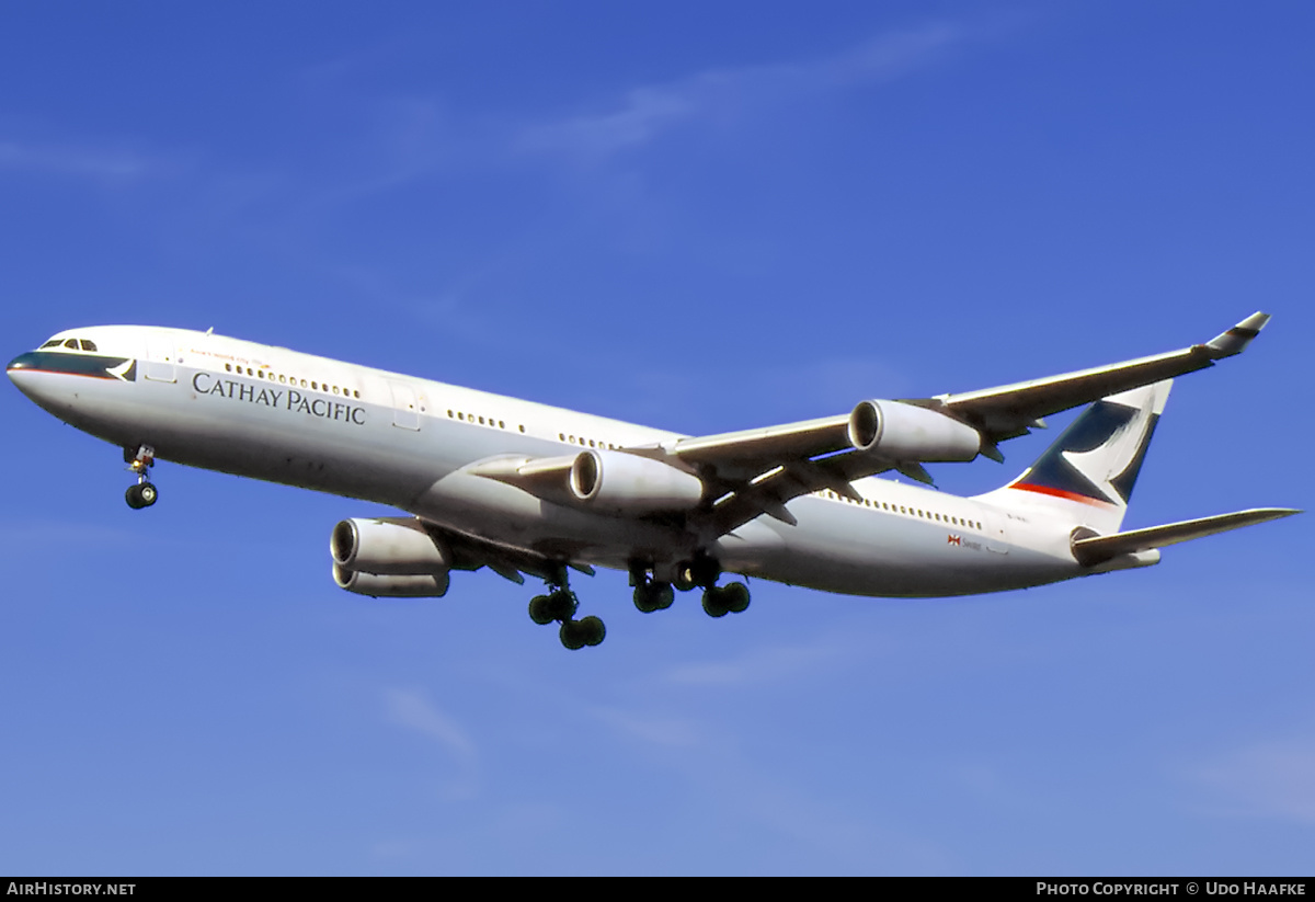 Aircraft Photo of B-HXI | Airbus A340-313X | Cathay Pacific Airways | AirHistory.net #397592