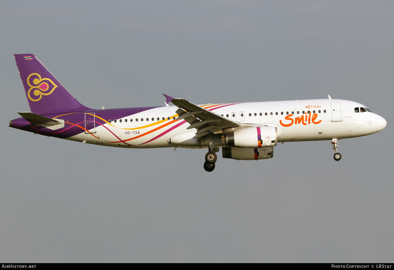 Aircraft Photo of HS-TXA | Airbus A320-232 | Thai Smile | AirHistory.net #397631