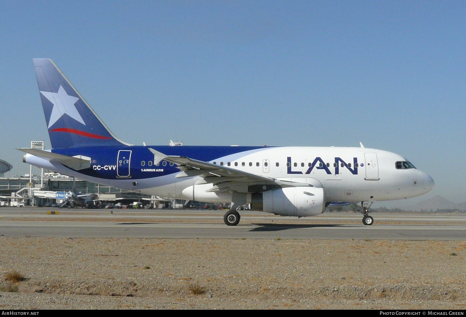 Aircraft Photo of CC-CVV | Airbus A318-121 | LAN Airlines - Línea Aérea Nacional | AirHistory.net #397663