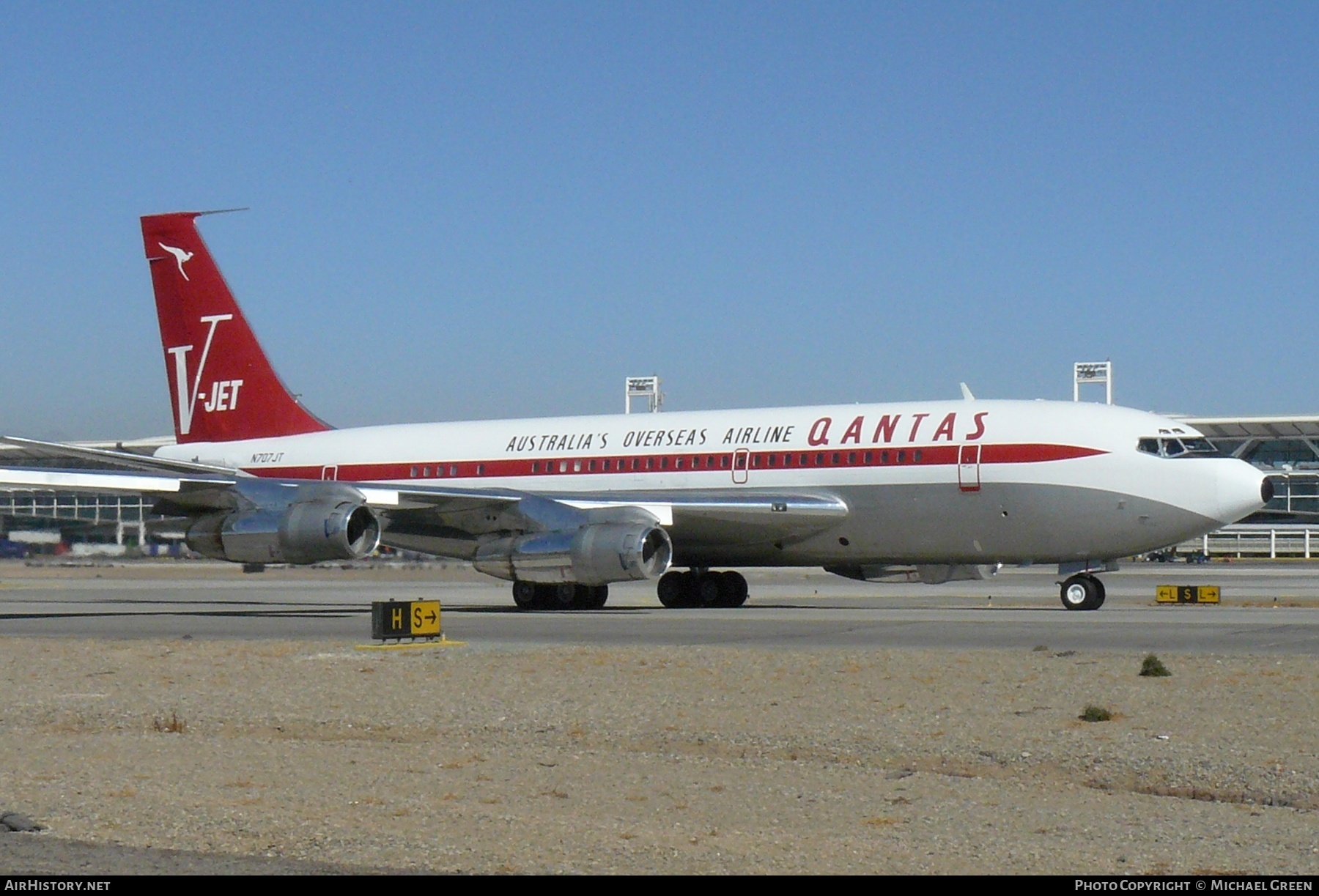 Aircraft Photo of N707JT | Boeing 707-138B | Qantas | AirHistory.net #397695