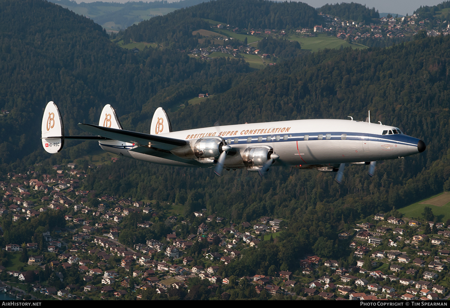 Aircraft Photo of HB-RSC | Lockheed L-1049F Super Constellation | Breitling | AirHistory.net #397730