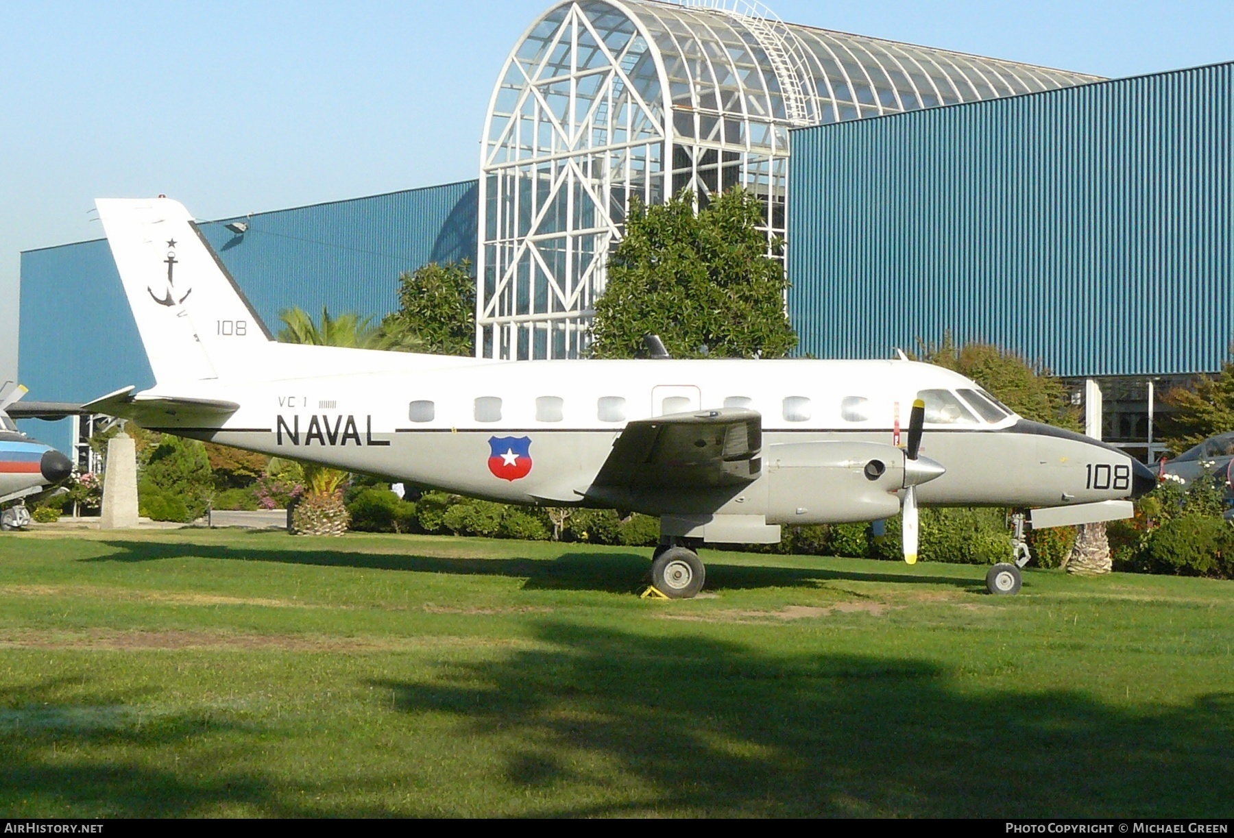 Aircraft Photo of 108 | Embraer EMB-110C Bandeirante | Chile - Navy | AirHistory.net #397770