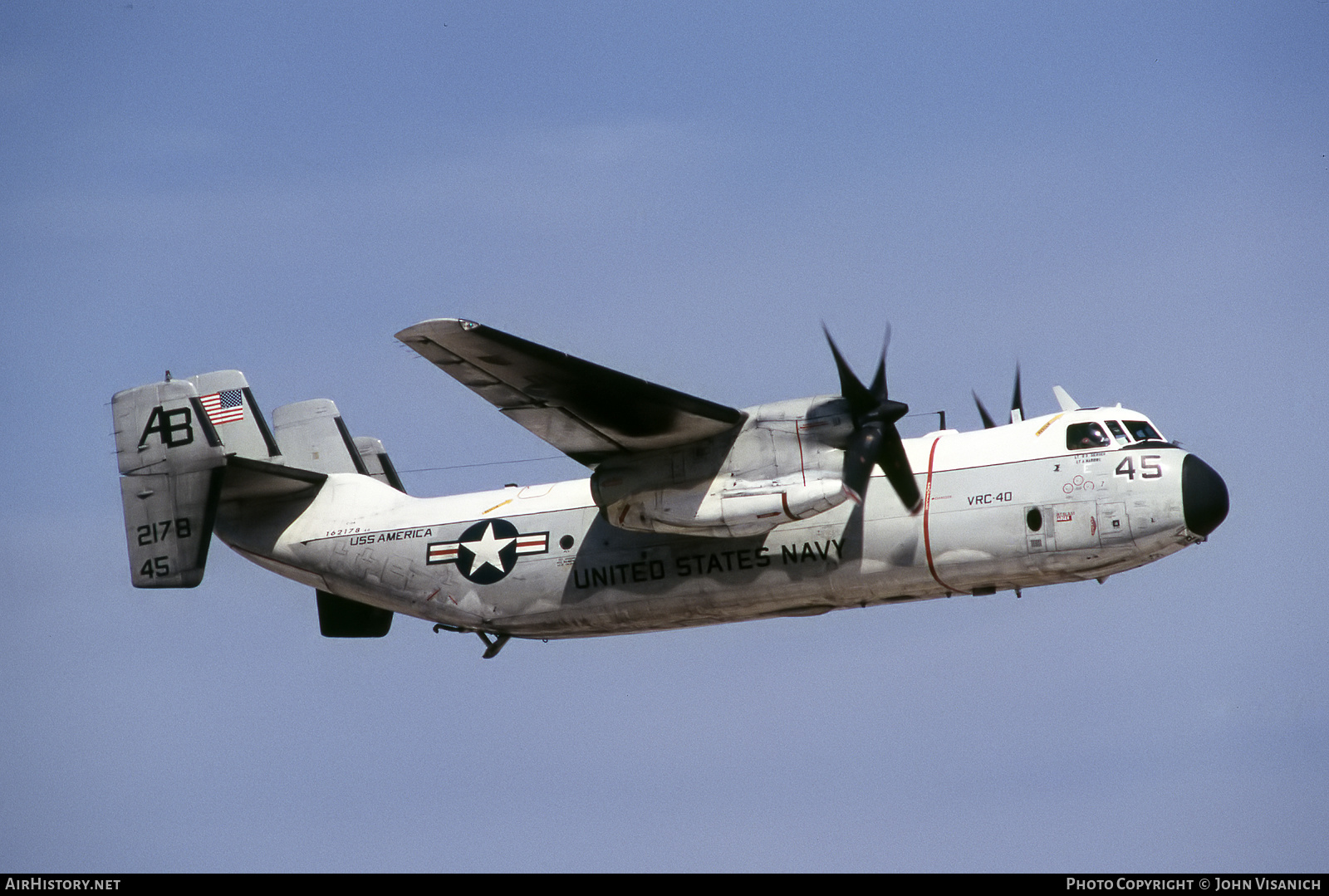 Aircraft Photo of 162178 | Grumman C-2A Greyhound | USA - Navy | AirHistory.net #397822