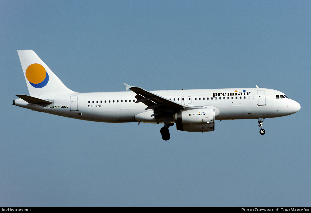 Aircraft Photo of OY-CNI | Airbus A320-231 | Premiair | AirHistory.net #397862