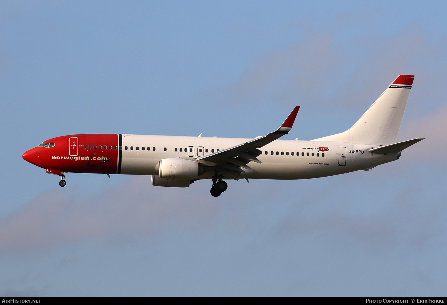 Aircraft Photo of SE-RPU | Boeing 737-8JP | Norwegian | AirHistory.net #397864