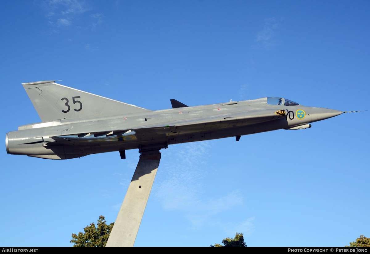 Aircraft Photo of 35550 | Saab J35F-2 Draken | Sweden - Air Force | AirHistory.net #397874