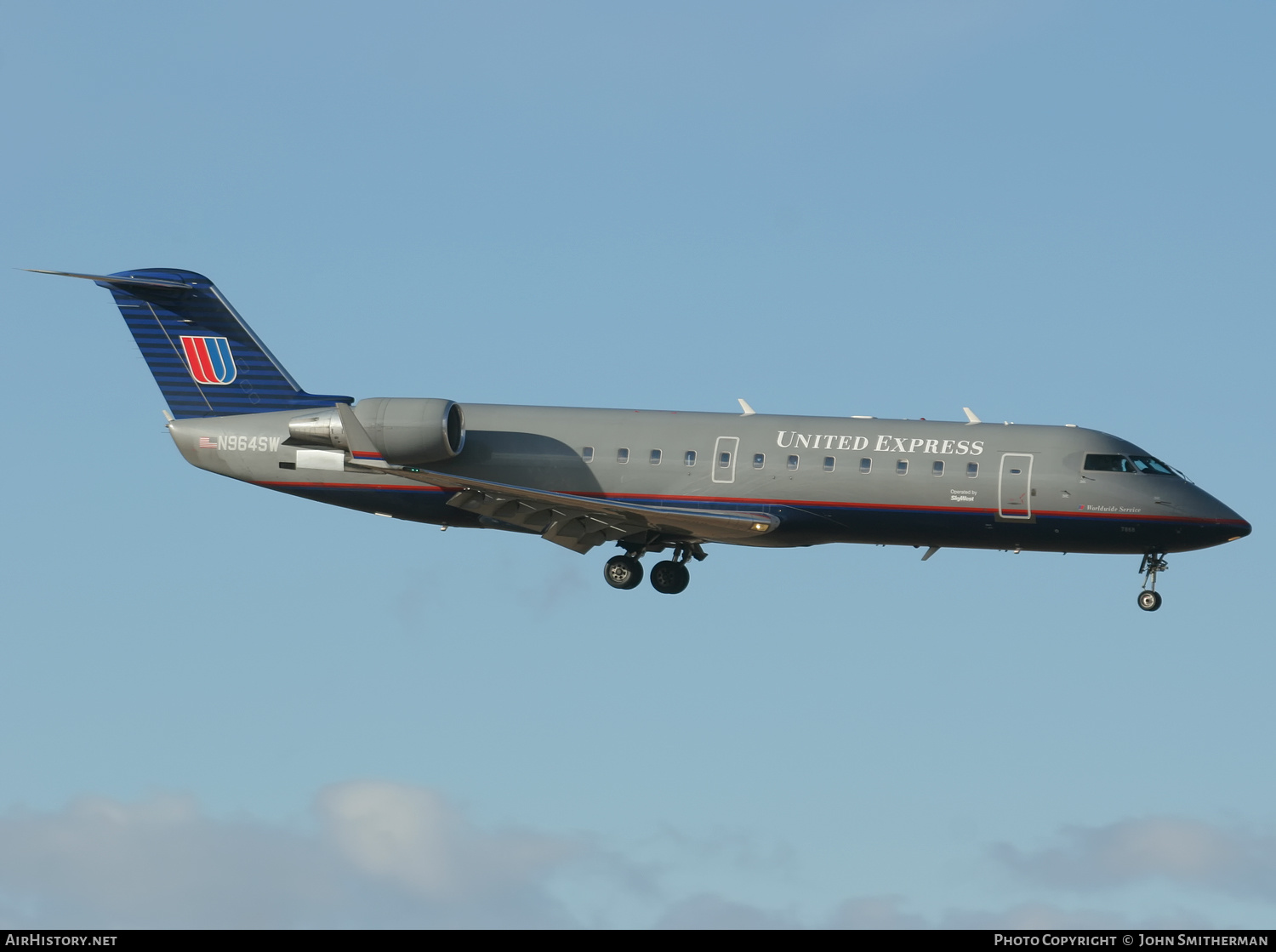 Aircraft Photo of N964SW | Bombardier CRJ-200LR (CL-600-2B19) | United Express | AirHistory.net #397977