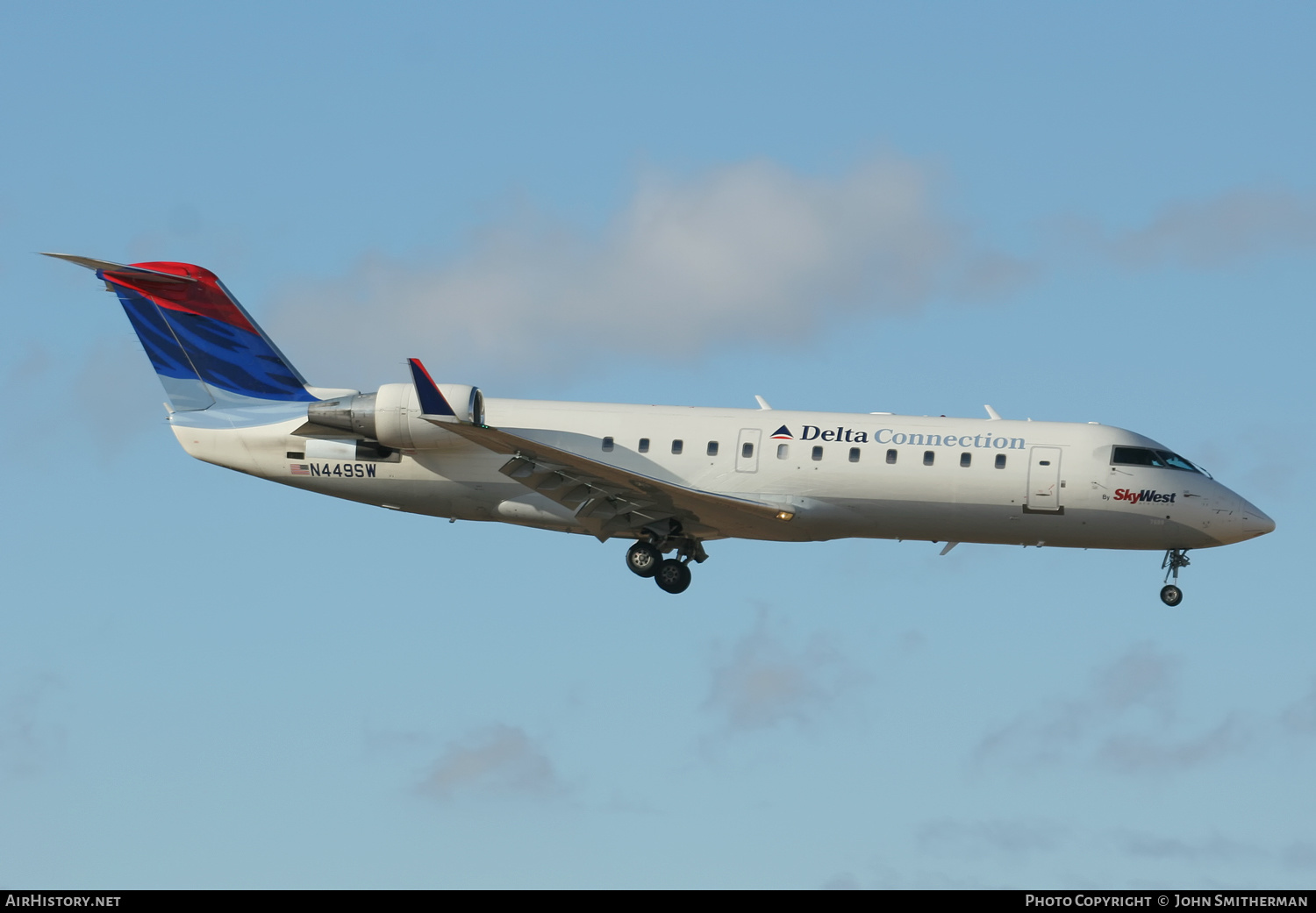 Aircraft Photo of N449SW | Bombardier CRJ-200ER (CL-600-2B19) | Delta Connection | AirHistory.net #397982