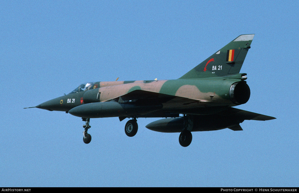 Aircraft Photo of BA21 | Dassault Mirage 5BA | Belgium - Air Force | AirHistory.net #398014