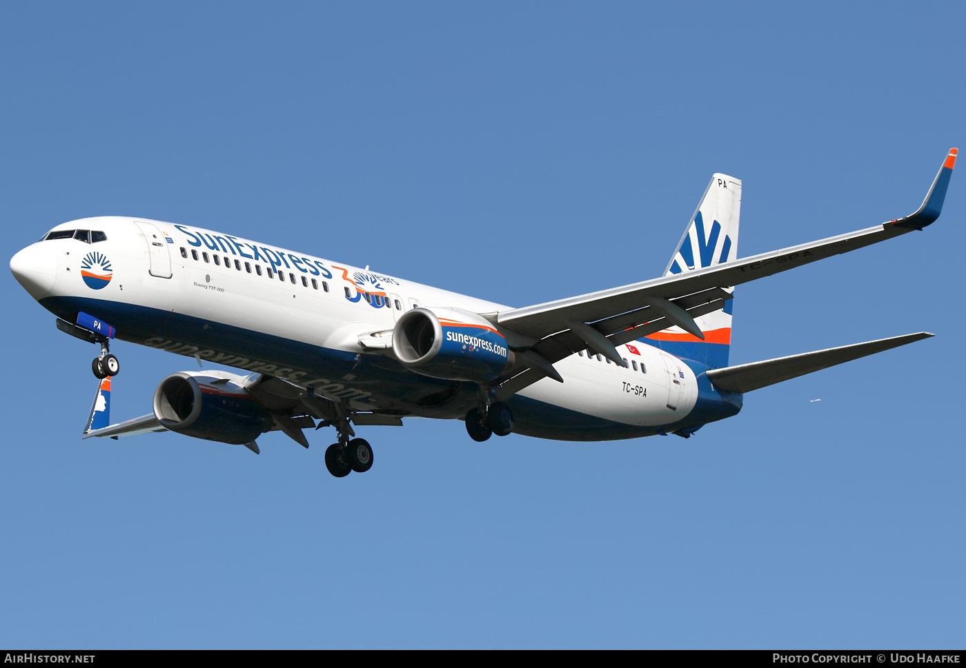 Aircraft Photo of TC-SPA | Boeing 737-8HX | SunExpress | AirHistory.net #398025