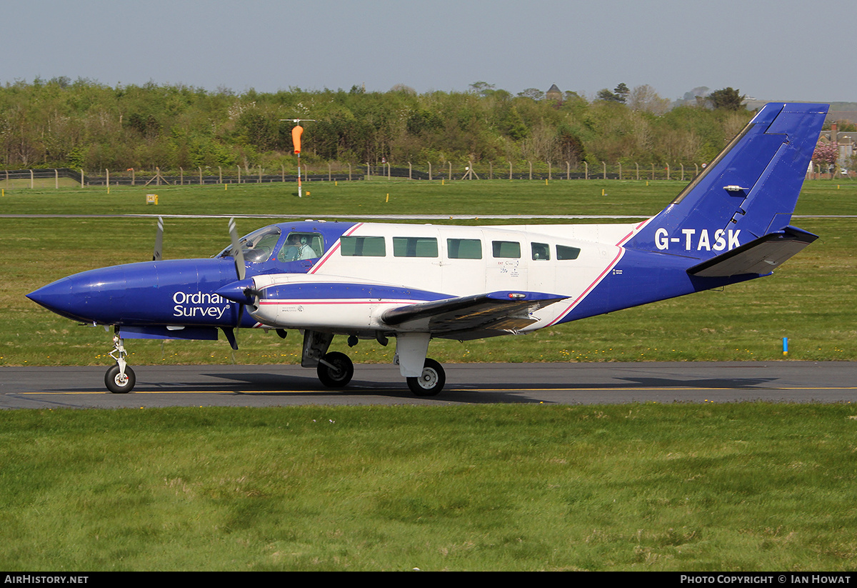 Aircraft Photo of G-TASK | Cessna 404 Titan II | Ordnance Survey | AirHistory.net #398042