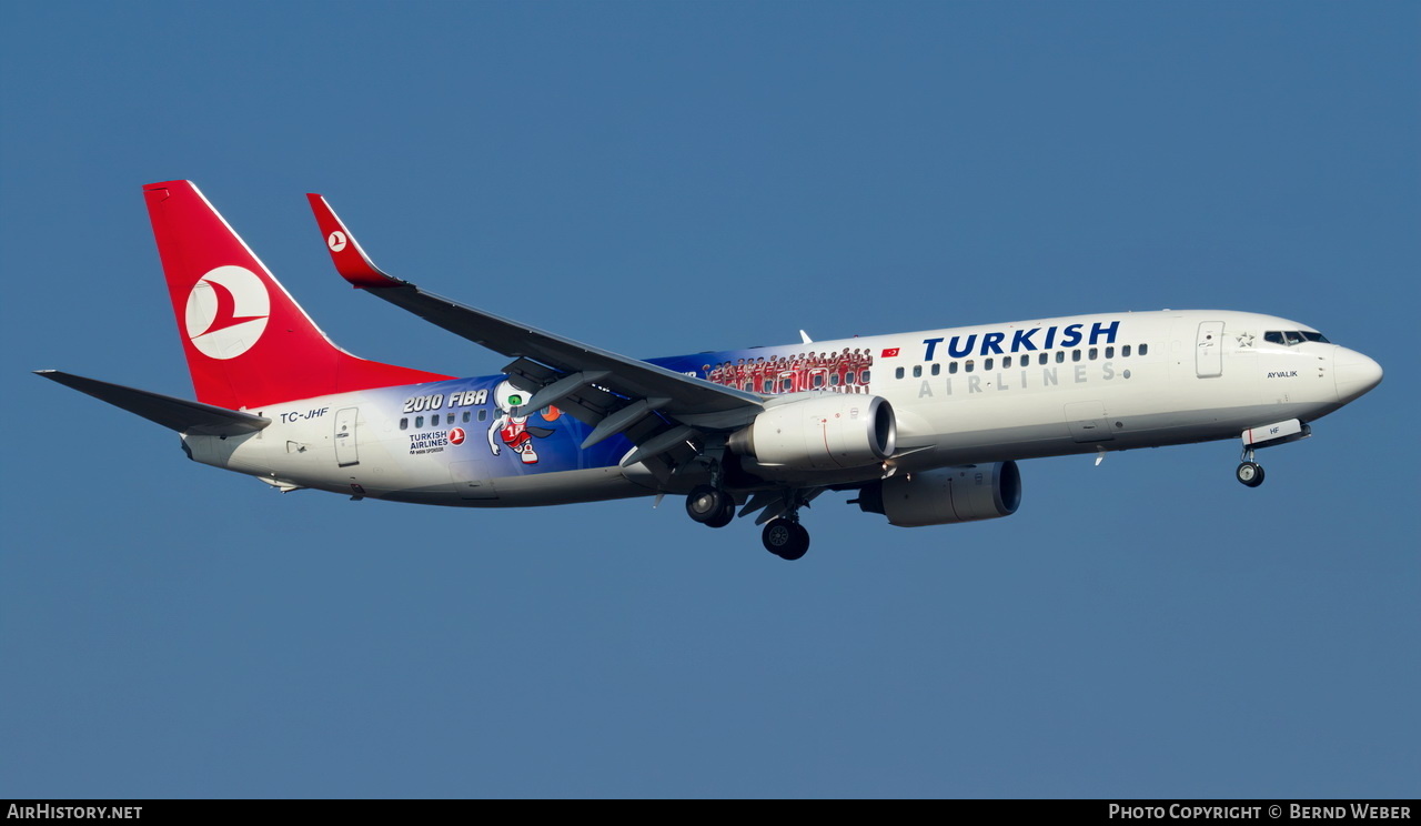 Aircraft Photo of TC-JHF | Boeing 737-8F2 | Turkish Airlines | AirHistory.net #398068