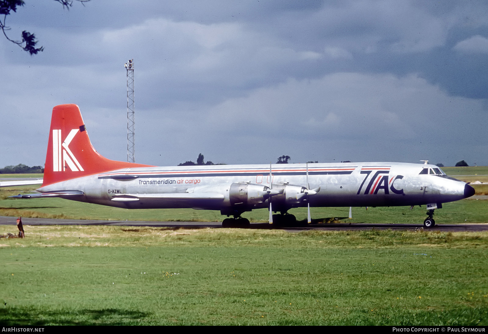 Aircraft Photo of G-AZML | Canadair CL-44D4-2 | Transmeridian Air Cargo | AirHistory.net #398091