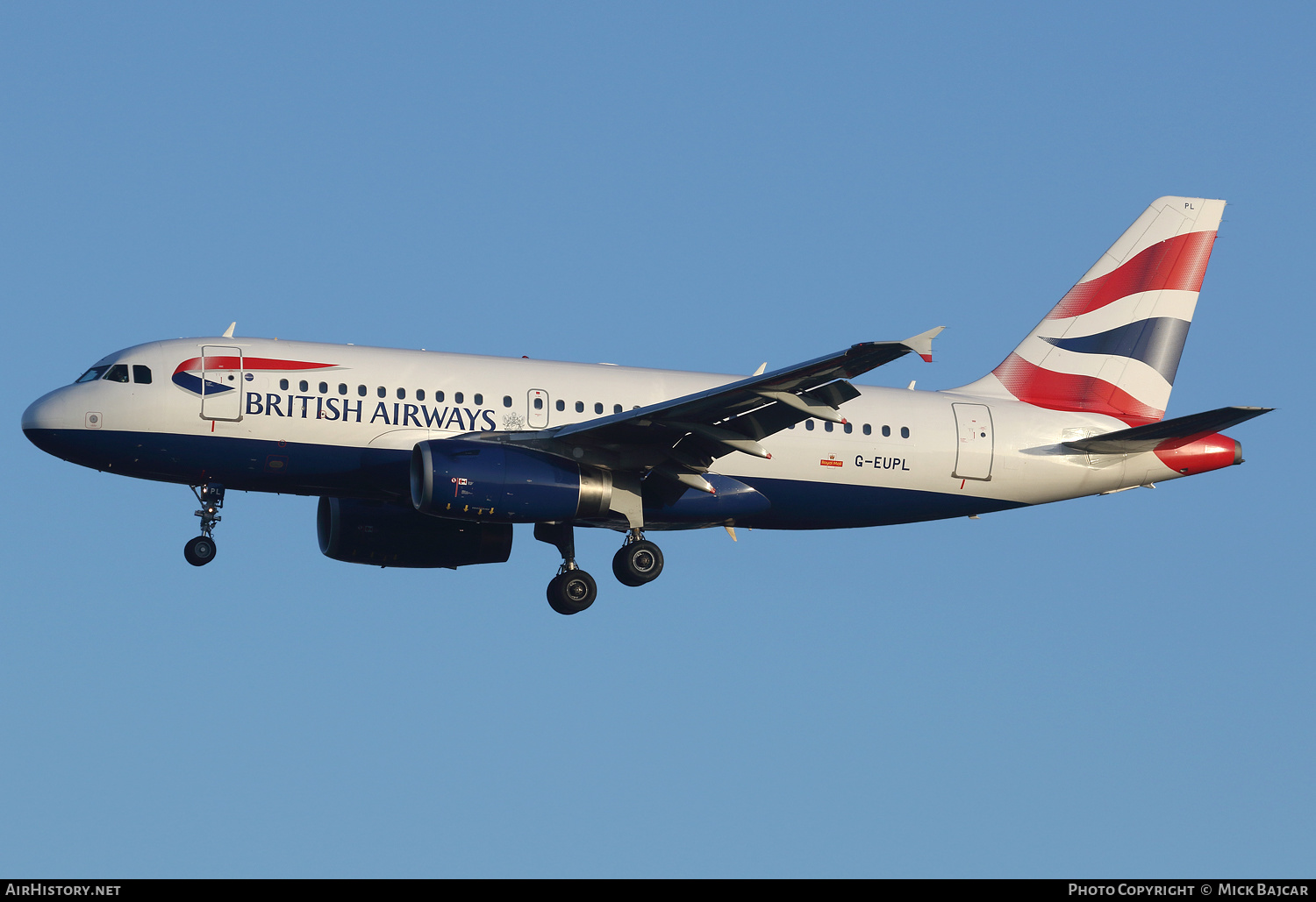 Aircraft Photo of G-EUPL | Airbus A319-131 | British Airways | AirHistory.net #398113