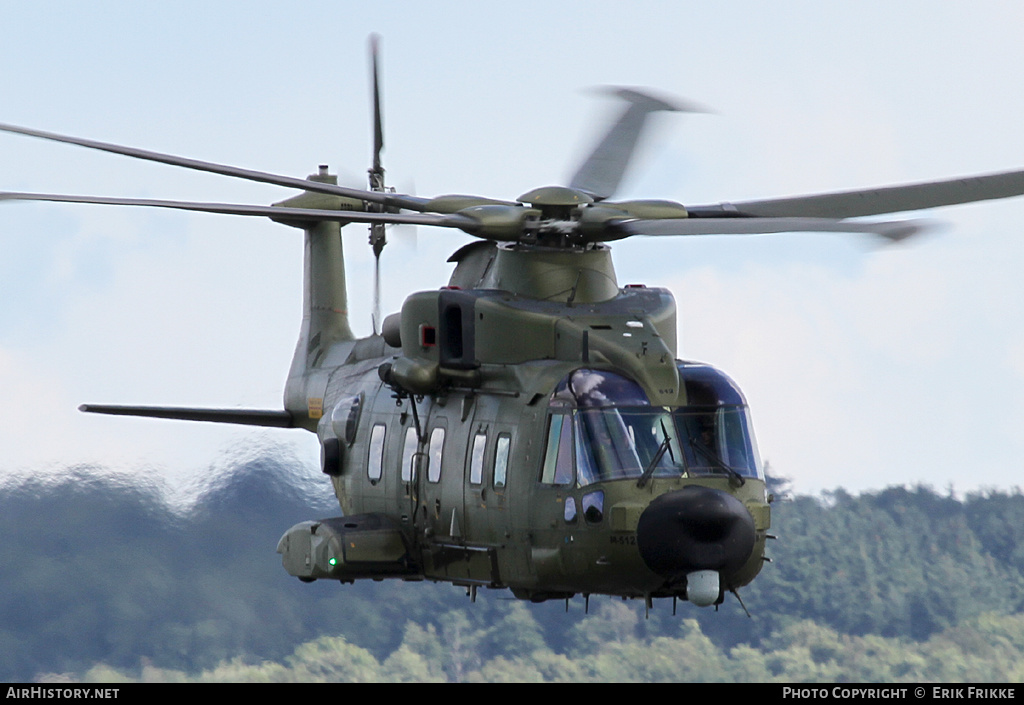 Aircraft Photo of M-512 | AgustaWestland EH101-512 Merlin Joint Supporter | Denmark - Air Force | AirHistory.net #398128
