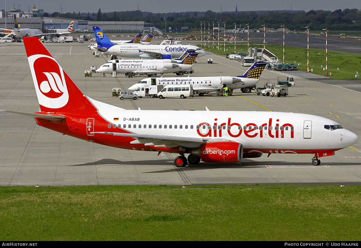 Aircraft Photo of D-ABAB | Boeing 737-76Q | Air Berlin | AirHistory.net #398185