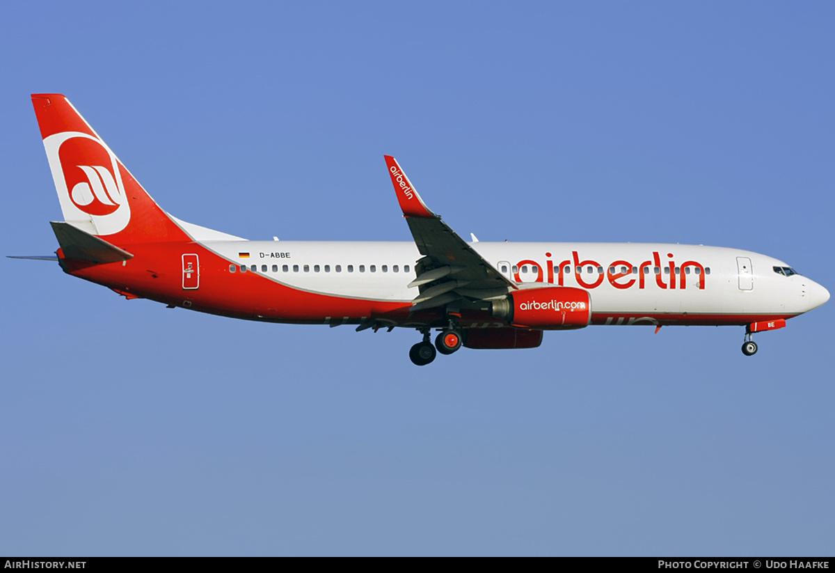 Aircraft Photo of D-ABBE | Boeing 737-86J | Air Berlin | AirHistory.net #398191