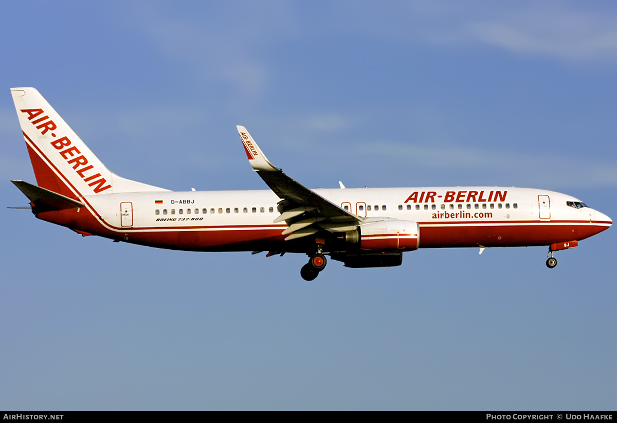 Aircraft Photo of D-ABBJ | Boeing 737-86Q | Air Berlin | AirHistory.net #398193