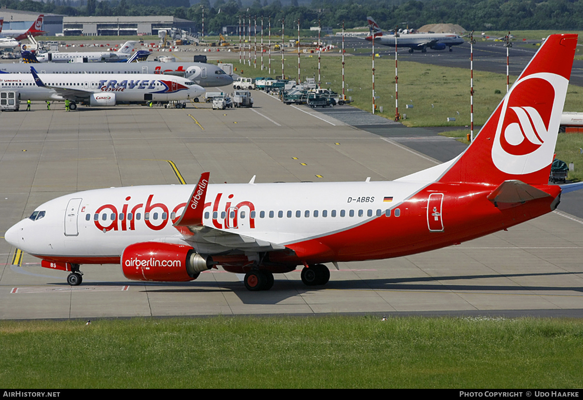 Aircraft Photo of D-ABBS | Boeing 737-76N | Air Berlin | AirHistory.net #398197