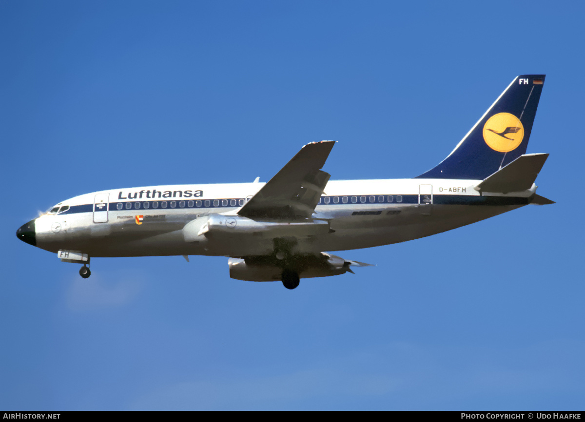 Aircraft Photo of D-ABFH | Boeing 737-230/Adv | Lufthansa | AirHistory.net #398201