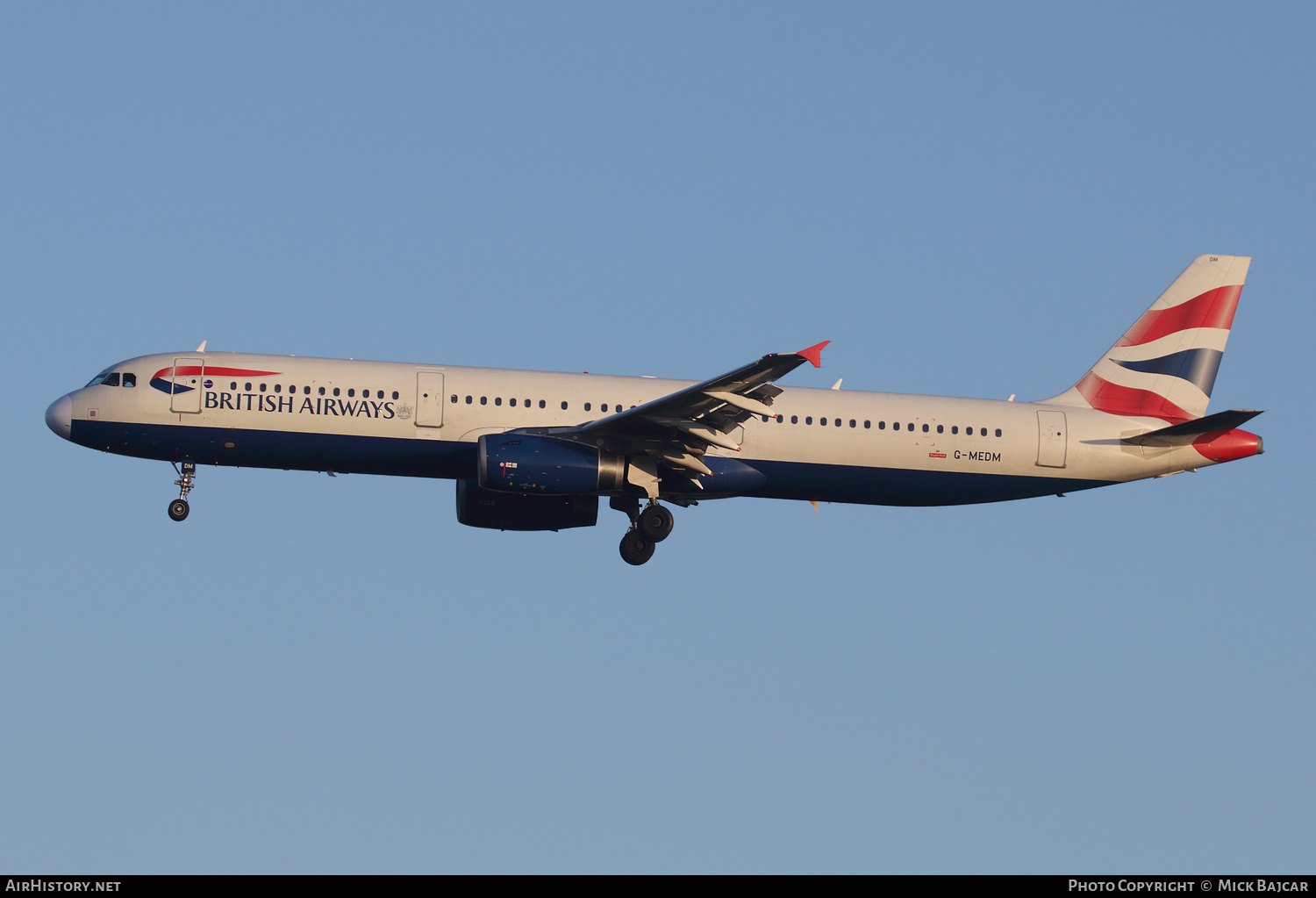 Aircraft Photo of G-MEDM | Airbus A321-231 | British Airways | AirHistory.net #398216