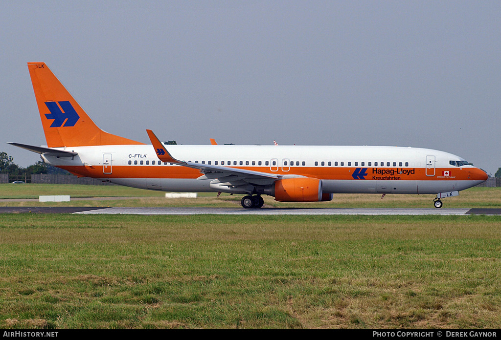 Aircraft Photo of C-FTLK | Boeing 737-8K5 | Hapag-Lloyd | AirHistory.net #398299
